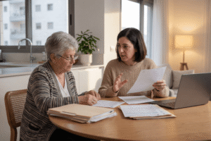 אישה מבוגרת ואישה צעירה